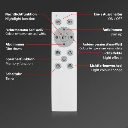 Brilo - LED RGBW Prigušiva stona lampa LED/9W/230V 3000-6500K Wi-Fi Tuya + Daljinski upravljač