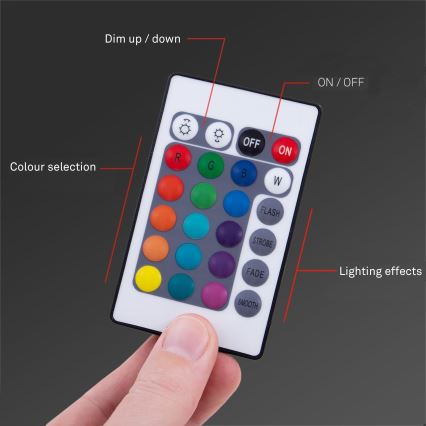 Brilo - LED RGBW Prigušiva traka 6,5m LED/18W/230V Wi-Fi Tuya + Daljinski upravljač