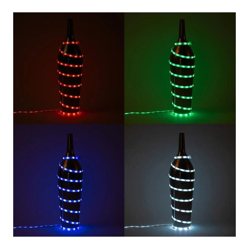 Brilo - LED RGBW Prigušiva traka 6,5m LED/22W/230V + Daljinski upravljač