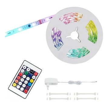Brilo - LED RGBW Prigušiva traka 6,5m LED/24W/230V + Daljinski upravljač