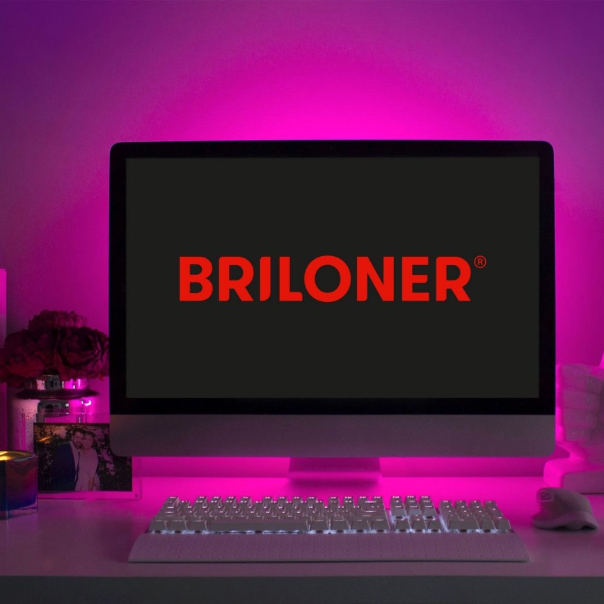 Brilo - LED RGBW Prigušiva traka 6,5m LED/24W/230V + Daljinski upravljač