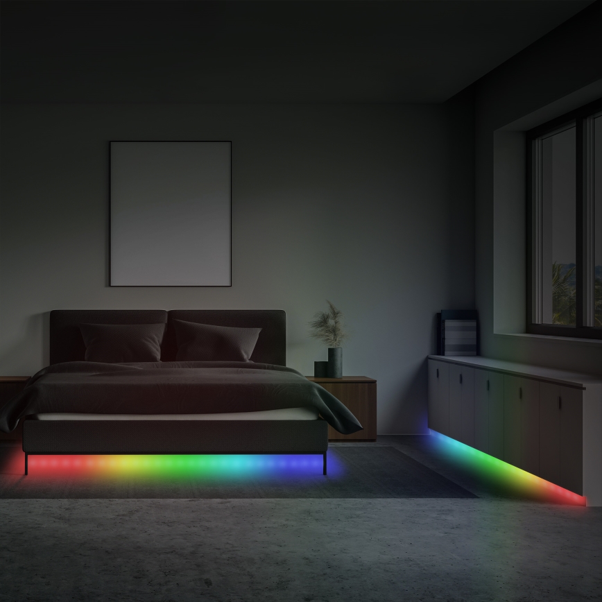 Brilo - LED RGBW Prigušiva traka MUSIC 6,65m LED/18W/230V Wi-Fi Tuya + Daljinski upravljač