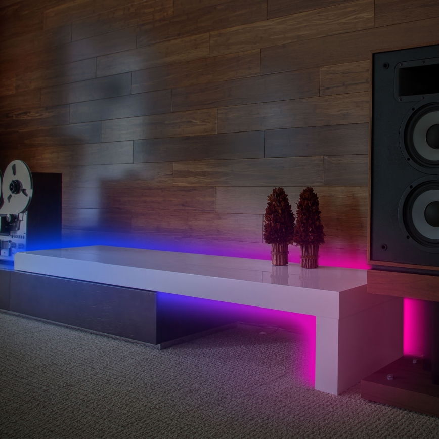 Brilo - LED RGBW Prigušiva traka MUSIC 6,65m LED/18W/230V Wi-Fi Tuya + Daljinski upravljač