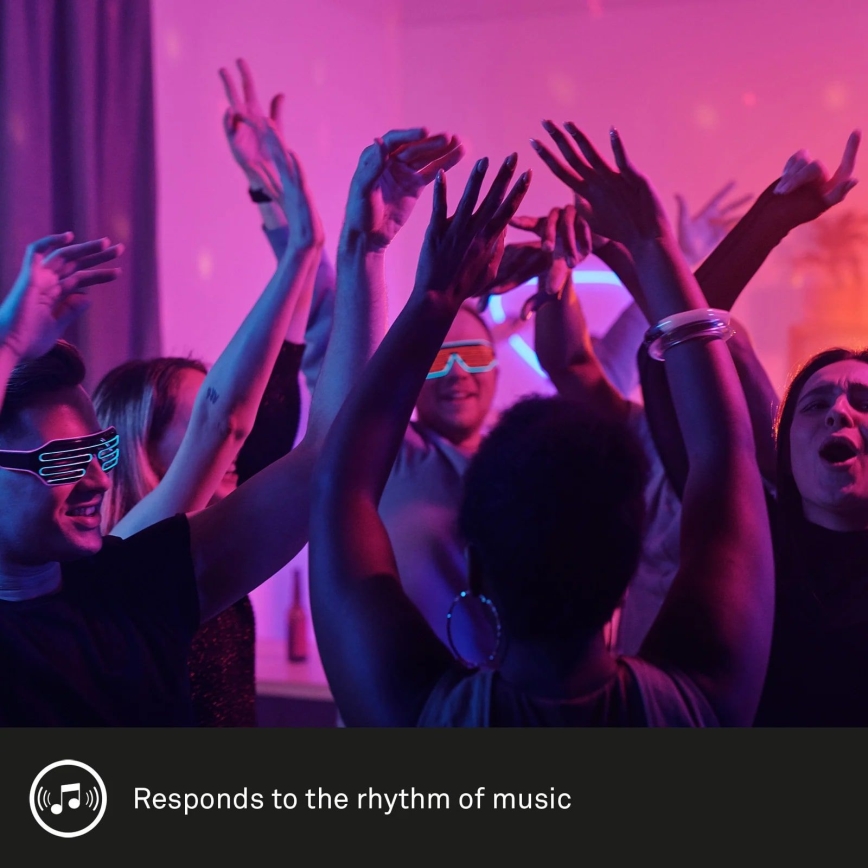 Brilo - LED RGBW Prigušiva traka MUSIC 6,65m LED/18W/230V Wi-Fi Tuya + Daljinski upravljač