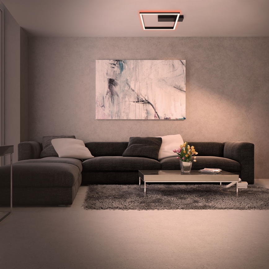 Brilo - LED RGBW Prigušivi nadgradni luster FRAME LED/18W/230V 2700-6500K + Daljinski upravljač