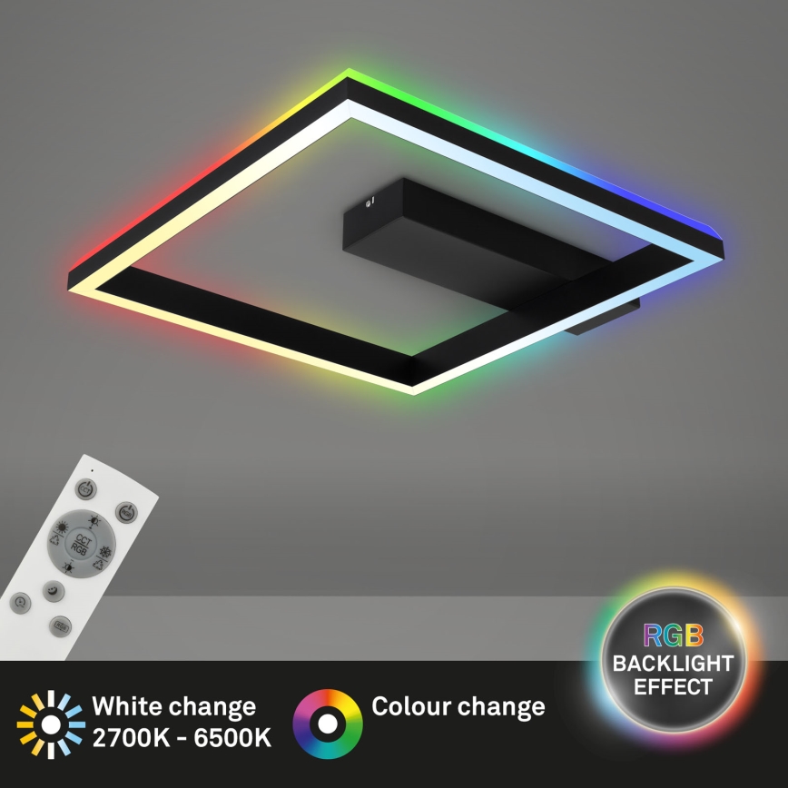 Brilo - LED RGBW Prigušivi nadgradni luster FRAME LED/18W/230V 2700-6500K + Daljinski upravljač