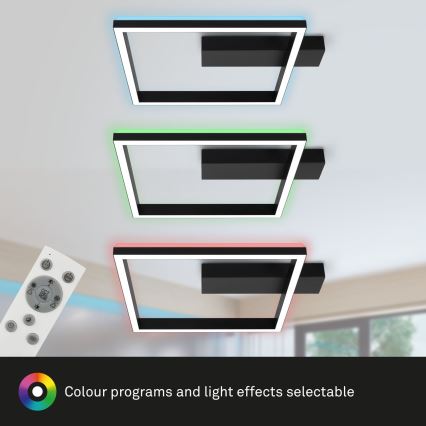 Brilo - LED RGBW Prigušivi nadgradni luster FRAME LED/18W/230V 2700-6500K + Daljinski upravljač