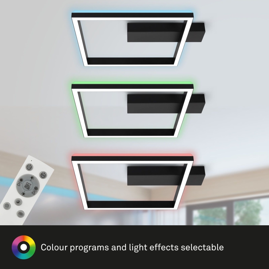 Brilo - LED RGBW Prigušivi nadgradni luster FRAME LED/18W/230V 2700-6500K + Daljinski upravljač