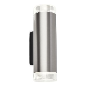 Brilo - LED Spoljna zidna lampa 2xGU10/4,7W/230V IP44 4000K mat krom