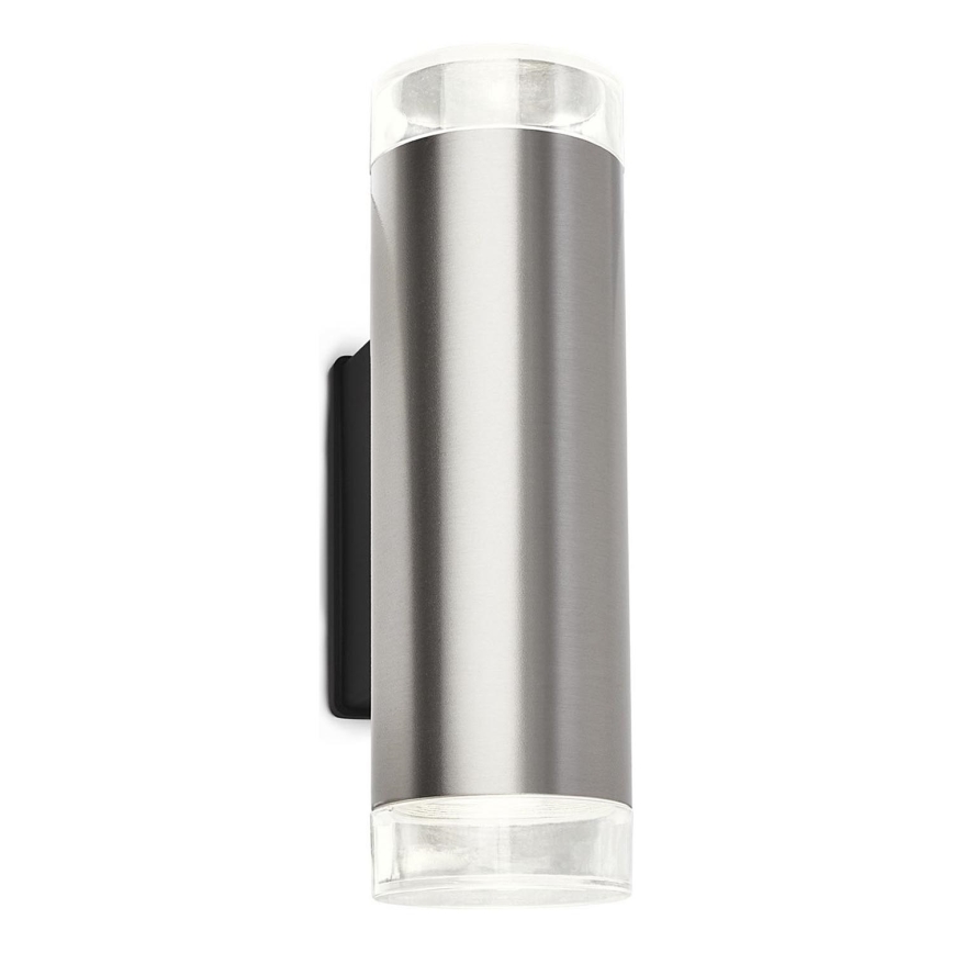 Brilo - LED Spoljna zidna lampa 2xGU10/4,7W/230V IP44 4000K mat krom
