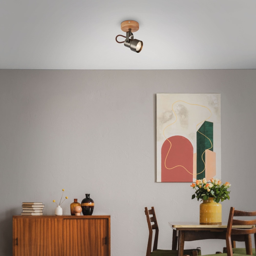 Brilo - LED spot svetiljka TAHUN 1xGU10/5W/230V braon