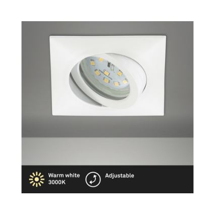 Brilo - LED Ugradbena lampa za kupatilo LED/5W/230V IP23 bela