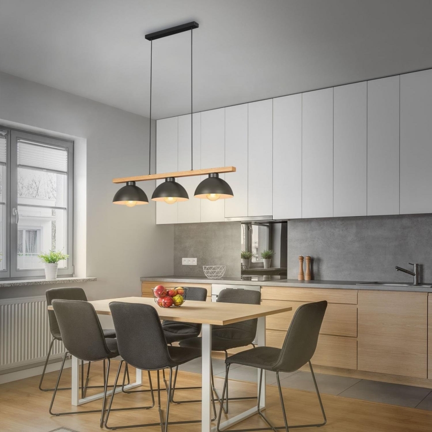 Brilo - Luster na sajli 3xE27/40W/230V fikus elastika