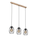 Brilo - Luster na sajli WAKTU 3xE27/60W/230V fikus elastika