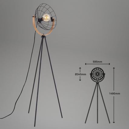Brilo - Podna lampa MESH 1xE27/40W/230V