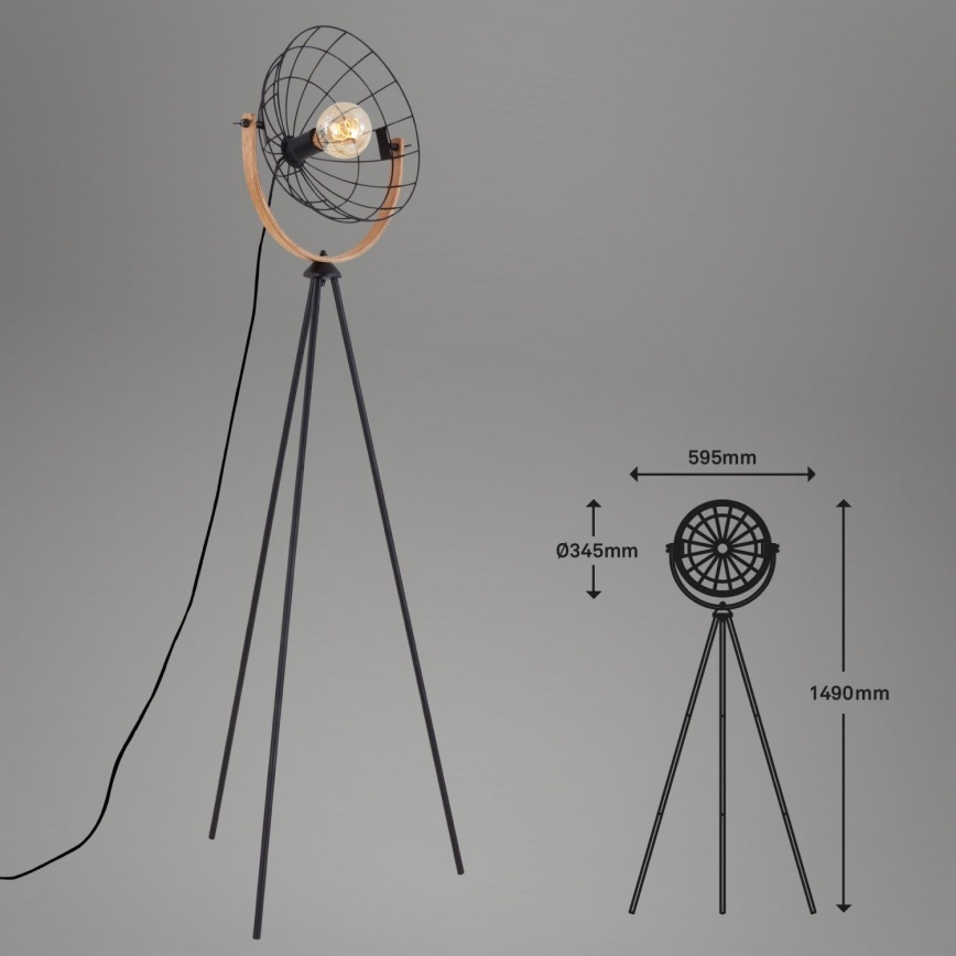 Brilo - Podna lampa MESH 1xE27/40W/230V