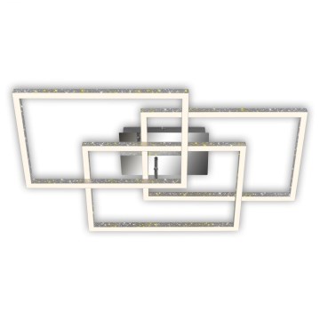 Brilo - prigušiva LED stropna svetiljka FRAME LED/57W/230V 3000K mat hrom