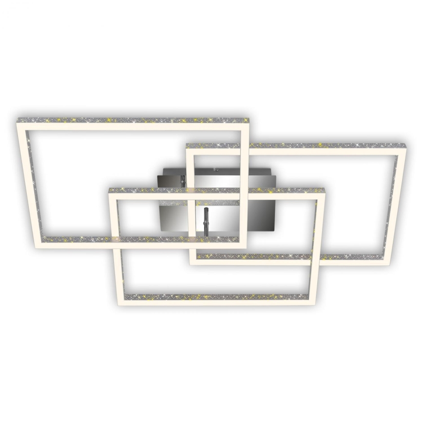 Brilo - prigušiva LED stropna svetiljka FRAME LED/57W/230V 3000K mat hrom