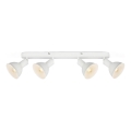 Brilo - Reflektorska lampa RETRO 4xE14/25W/230V bela