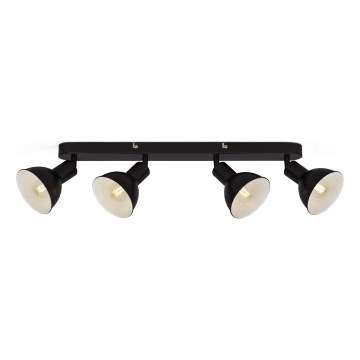 Brilo - Reflektorska lampa RETRO 4xE14/25W/230V crno
