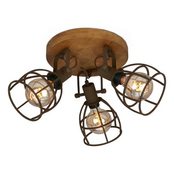 Brilo - Reflektorska lampa VINTAGE 3xE27/25W/230V