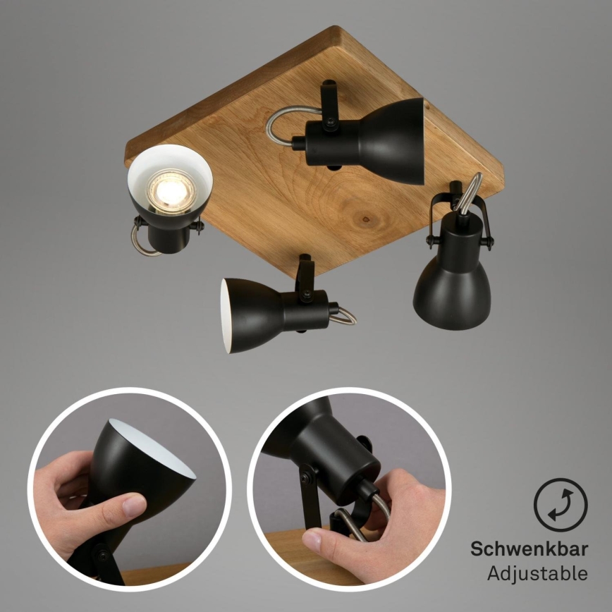Brilo - Reflektorska lampa VINTAGE 4xGU10/35W/230V
