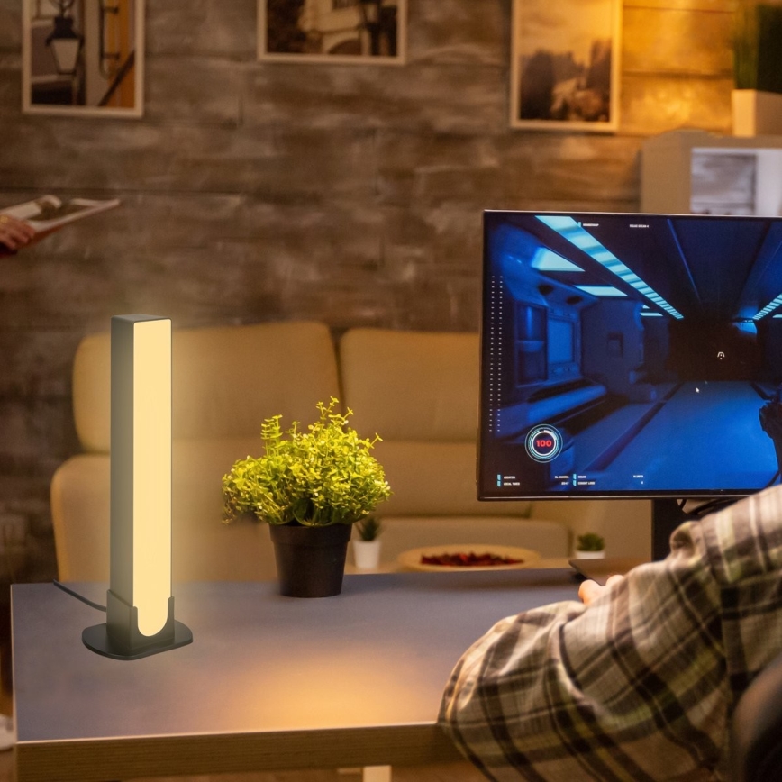 Brilo - Set 2x LED RGBIC Prigušiva stona lampa LED/12W/230V 3000-6500K Wi-Fi Tuya