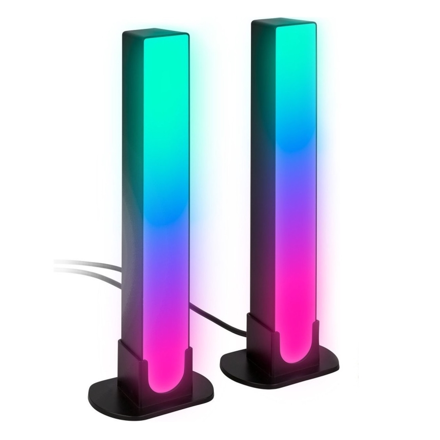 Brilo - Set 2x LED RGBIC Prigušiva stona lampa LED/12W/230V 3000-6500K Wi-Fi Tuya