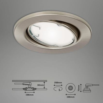 Brilo - Set 3x LED RGBW Prigušivo osvetljenje za kupatilo 1xGU10/4,9W/230V 2700-6500K Wi-Fi Tuya IP23 + Daljinski upravljač