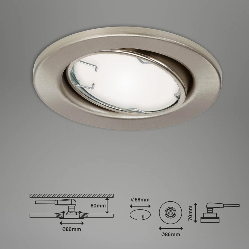 Brilo - Set 3x LED RGBW Prigušivo osvetljenje za kupatilo 1xGU10/4,9W/230V 2700-6500K Wi-Fi Tuya IP23 + Daljinski upravljač