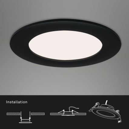 Brilo - Set 3x LED Ugradbena lampa za kupatilo FLAT LED/7W/230V IP44