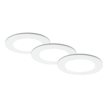 Brilo - Set 3x LED Ugradbena lampa za kupatilo LED/4W/230V IP44 3000/4000K bela