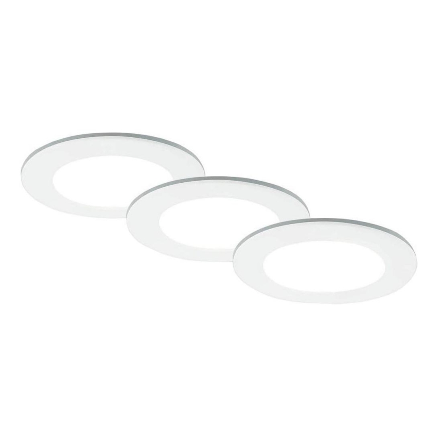 Brilo - Set 3x LED Ugradbena lampa za kupatilo LED/4W/230V IP44 3000/4000K bela