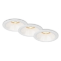 Brilo - Set 3x ugradbena lampa za kupatilo 1xGU10/9W/230V IP23 bela