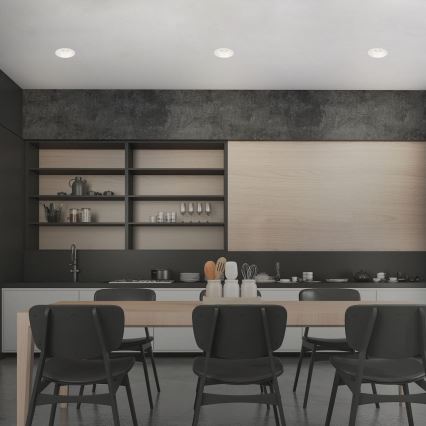 Brilo - Set 3x ugradbena lampa za kupatilo 1xGU10/9W/230V IP23 bela