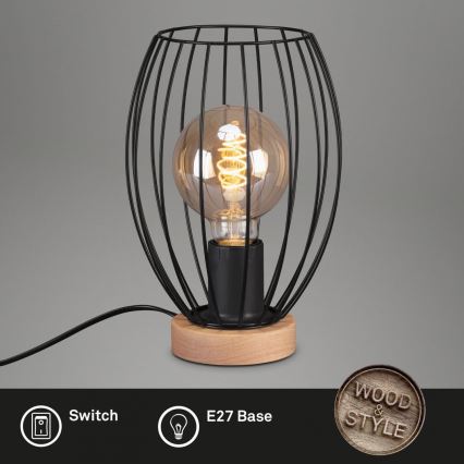 Brilo - Stona lampa WAKTU 1xE27/25W/230V fikus elastika