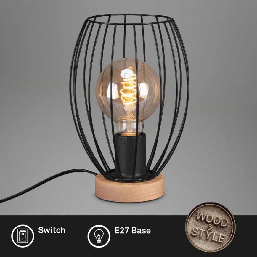 Brilo - Stona lampa WAKTU 1xE27/25W/230V fikus elastika