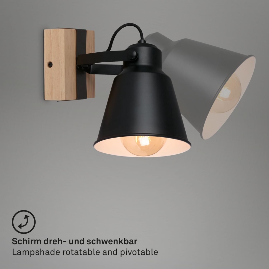 Brilo - Zidna reflektorska lampa TALLE  1xE27/40W/230V fikus elastika