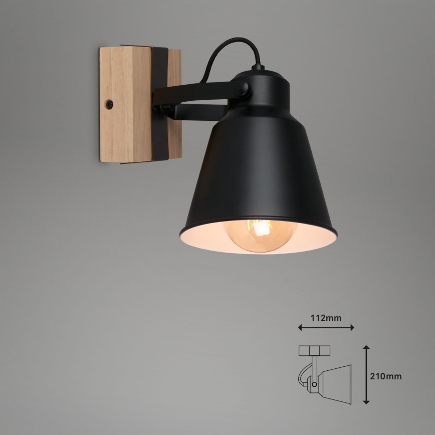 Brilo - Zidna reflektorska lampa TALLE  1xE27/40W/230V fikus elastika