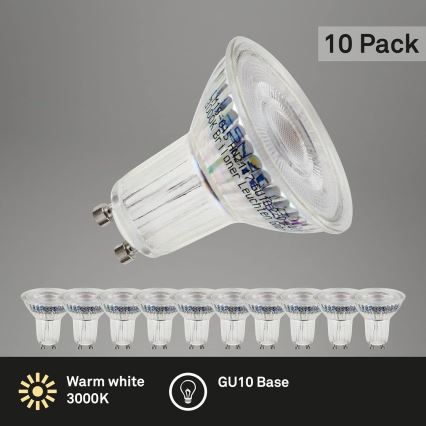 Briloner 0548-003 - Set 10x LED Sijalica GU10/3,5W/230V 3000K
