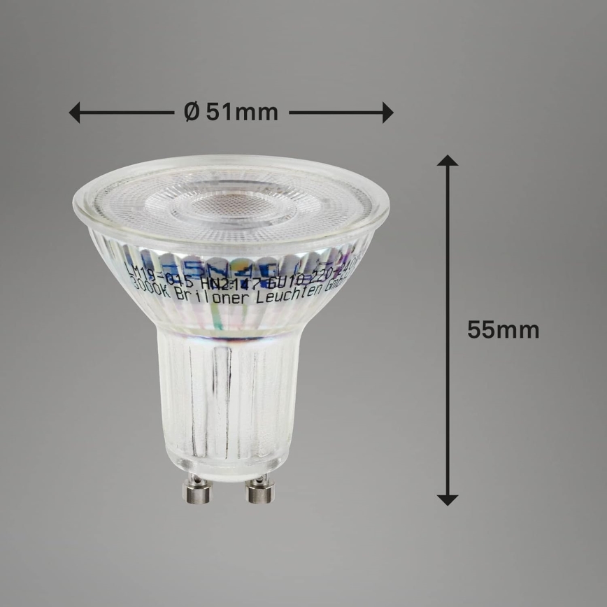 Briloner 0548-003 - Set 10x LED Sijalica GU10/3,5W/230V 3000K