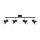 Briloner 10698890 - Reflektorska lampa 4xE14/25W/230V crno