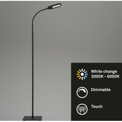 Briloner 1297-015 - LED Prigušiva fleksibilna stojeća lampa LED/6,6W/230V 3000K/4000K/6000K