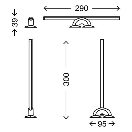 Briloner 2007-019 - LED prigušiva rasveta za ogledalo LED/7W/230V 2700-6500K