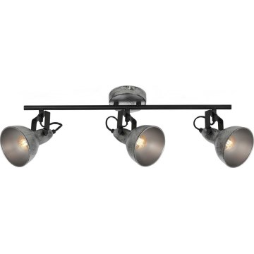 Briloner 2049-034 - Reflektorska lampa RETRO 3xE14/40W/230V sivo
