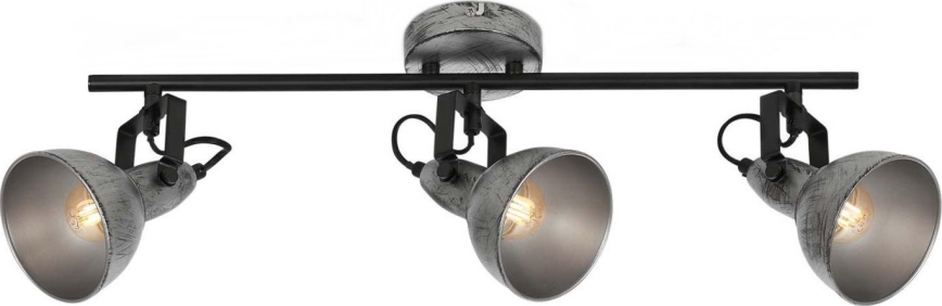 Briloner 2049-034 - Reflektorska lampa RETRO 3xE14/40W/230V sivo