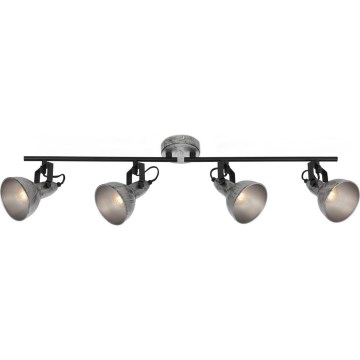 Briloner 2049-044 - Reflektorska lampa RETRO 4xE14/40W/230V sivo