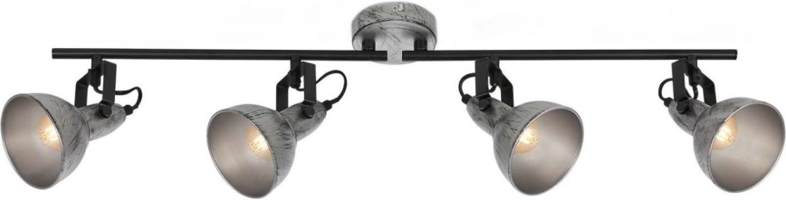 Briloner 2049-044 - Reflektorska lampa RETRO 4xE14/40W/230V sivo