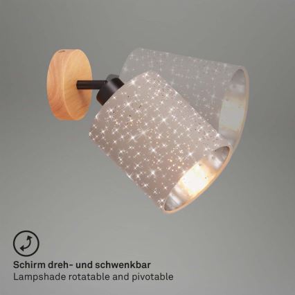 Briloner 2078-011 - Zidna reflektorska lampa SPOTLIGHT 1xE27/25W/230V bež