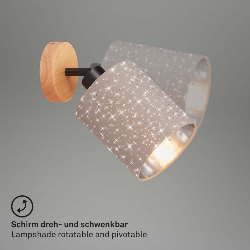 Briloner 2078-011 - Zidna reflektorska lampa SPOTLIGHT 1xE27/25W/230V bež
